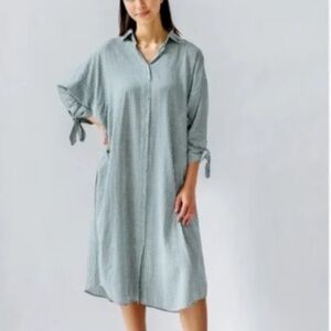 Mirth Kyoto House Dress Green Gingham - Size S